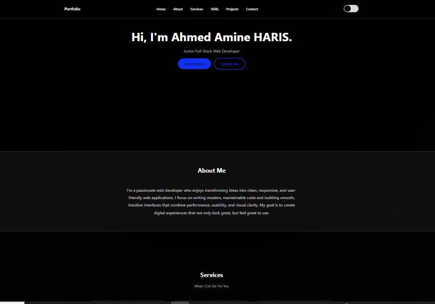 Portfolio Website Preview